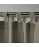 Exclusive Home Indoor/Outdoor Solid Cabana Tab Top Curtain Panel Pair, 54" x 108"