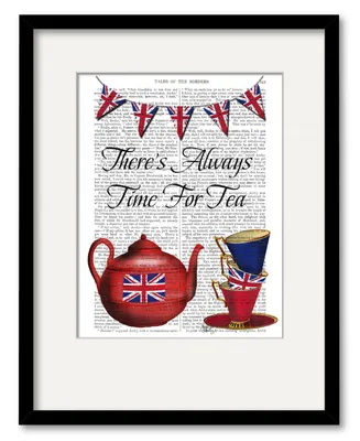 Courtside Market English Tea Party 16" x 20" Framed and Matted Art