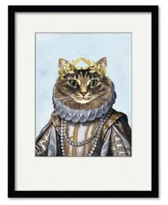 Courtside Market Cat Queen Framed Matted Art Collection