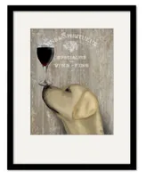 Courtside Market Labrador Au Vin Framed Matted Art Collection