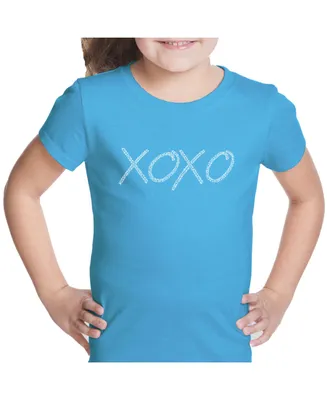 La Pop Art Girl's Word T-Shirt - Xoxo