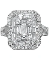 Effy Diamond Cluster Statement Ring (2 ct. t.w.) 14k White Gold
