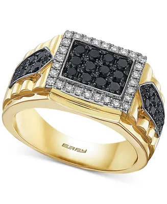 Effy Men's Diamond Cluster Ring (1 ct. t.w.) in 14k Gold & White Gold