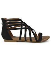 Journee Collection Women's Hanni Crisscross Strappy Flat Sandals