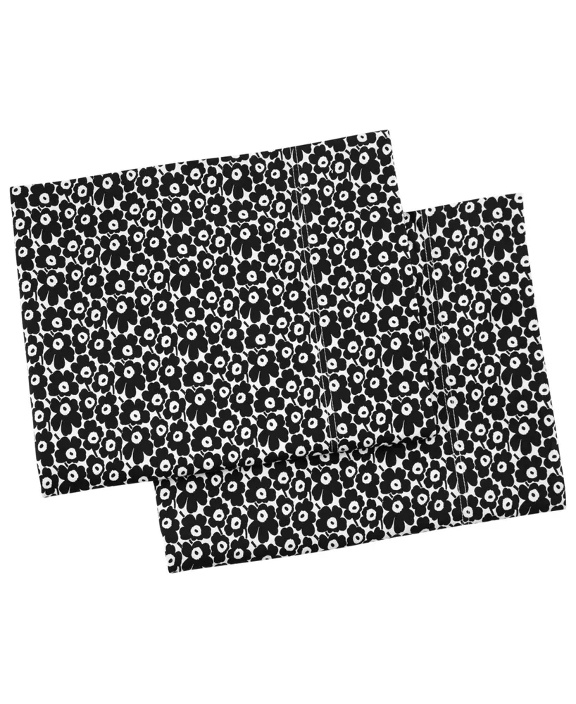 Marimekko Pikkuinen Unikko Cotton Percale Pillowcase Pair, Standard