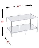 Ashe Glam Mirrored Cocktail Table