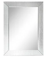 Empire Art Direct Solid Wood Frame Covered with Beveled Prism Mirror - 40" x 30"