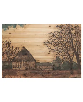 Empire Art Direct 'Erstwhile Barn 3' Arte De Legno Digital Print on Solid Wood Wall Art - 24" x 36"