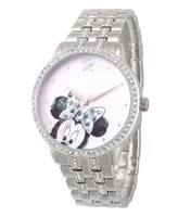 EwatchFactory Women's Disney Minnie Mouse Silver Bracelet Watch 40mm