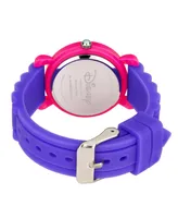 EwatchFactory Girl's Disney Toy Story 4 Bo Peep Purple Plastic Time Teacher Strap Watch 32mm