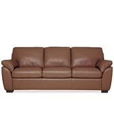 Lothan 87" Leather Sofa, Created for Macy's