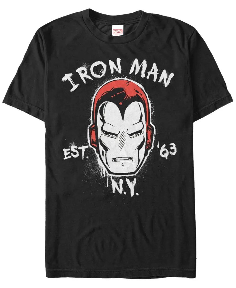 Marvel Men's Comic Collection Iron Man Established 1963 Short Sleeve T-Shirt