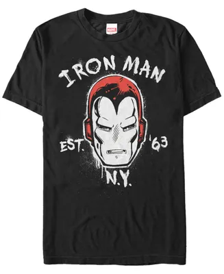 Marvel Men's Comic Collection Iron Man Established 1963 Short Sleeve T-Shirt
