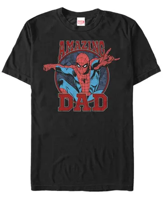 Marvel Men's Comic Collection Spider-Man Amazing Dad Short Sleeve T-Shirt