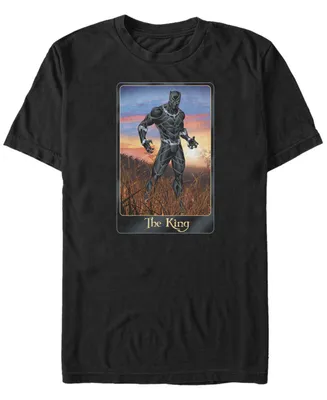 Marvel Men's Avengers The King Playing Card Short Sleeve T-Shirt