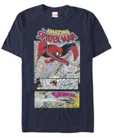 Marvel Men's The Amazing Spider-Man Comic Scene Short Sleeve T-Shirt