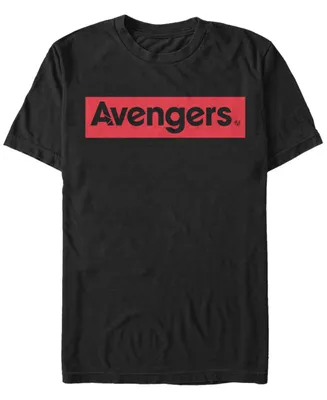 Marvel Men's Avengers Red Logo Short Sleeve T-Shirt