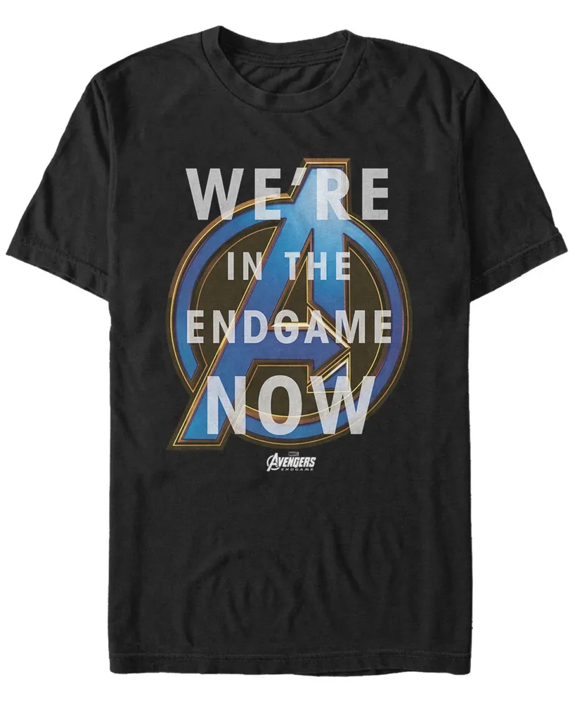 Marvel Men's Avengers Endgame We're The End Now Quote Short Sleeve T-Shirt