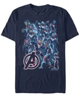 Marvel Men's Avengers Endgame Suit Group Shot Short Sleeve T-Shirt