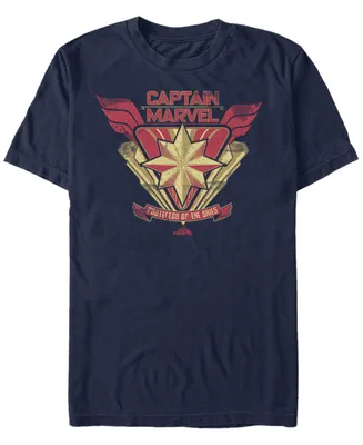 Marvel Men's Captain Protector Chest Logo Short Sleeve T-Shirt