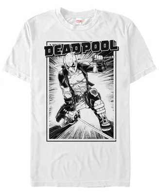 Marvel Men's Deadpool Samurai Stance Short Sleeve T-Shirt