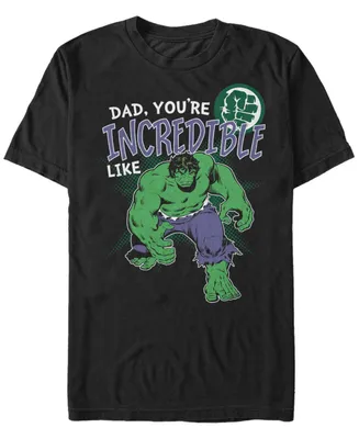 Marvel Men's Comic Collections Incredible Like The Hulk Short Sleeve T-Shirt