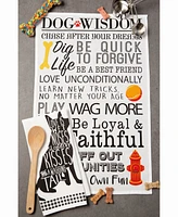 Design Imports Asst Dog Prints Dishtowel Set of 2