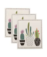 Design Imports Succulents Swedish Dishcloths Set of 3