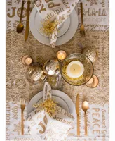 Design Imports Christmas Collage Tablecloth 60" x 84"