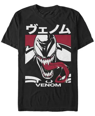 Marvel Men's Comic Collection Venom Kanji Style Poster Short Sleeve T-Shirt