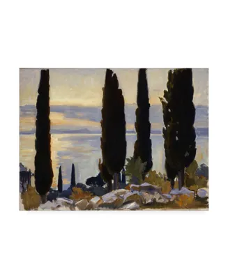 John Singer Sargent Cypress Trees at San Vigilio Canvas Art - 36.5" x 48"