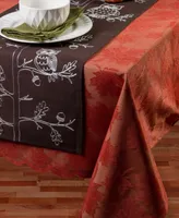 Design Imports Table Runner Embroidered Owls