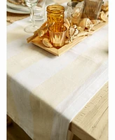 Design Imports Dobby Stripe Table Runner 18 x 108"