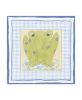 Megan Meagher Frog with Plaid Iii Childrens Art Canvas Art