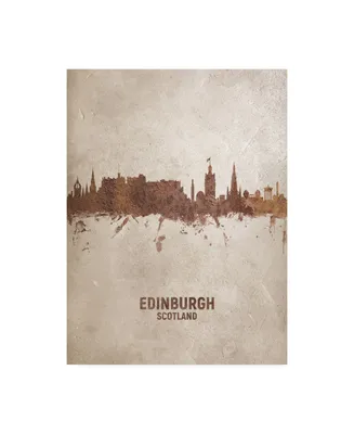 Michael Tompsett Edinburgh Scotland Rust Skyline Canvas Art