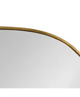 Kate and Laurel Caskill Rounded Rectangle Gold Leaf Wall Mirror - 24" x 36"