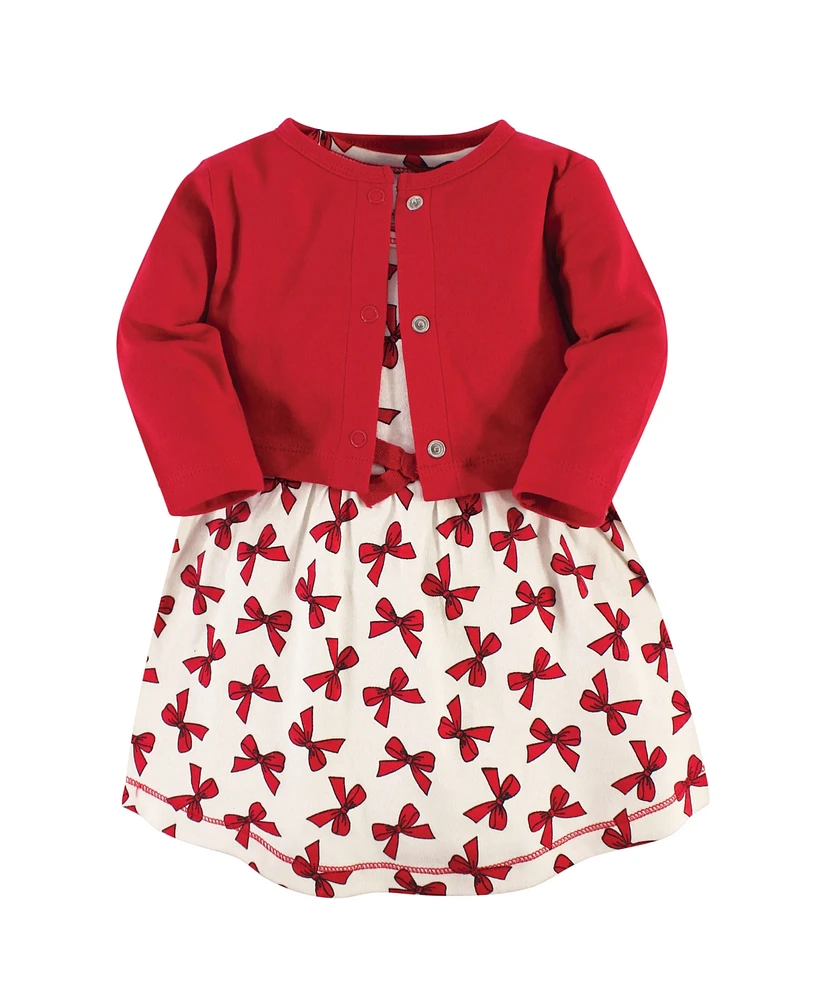 Touched by Nature Toddler Girls Dress and Cardigan 2pc Set