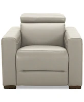 Nevio 39" Leather Power Recliner with Rachet Headrest