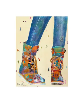 Trademark Global Pamela K. Beer Hiking Boots Canvas Art - 14" x 19"
