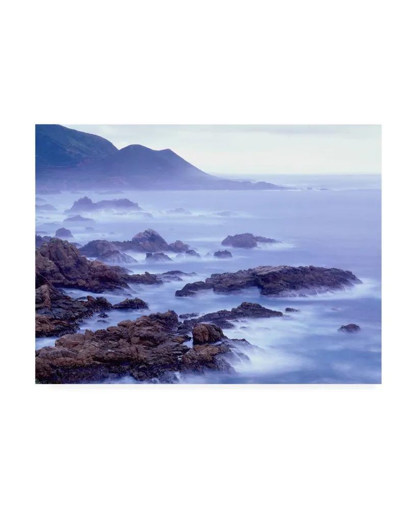 Monte Nagler Surf and Foothills Big Sur California Canvas Art