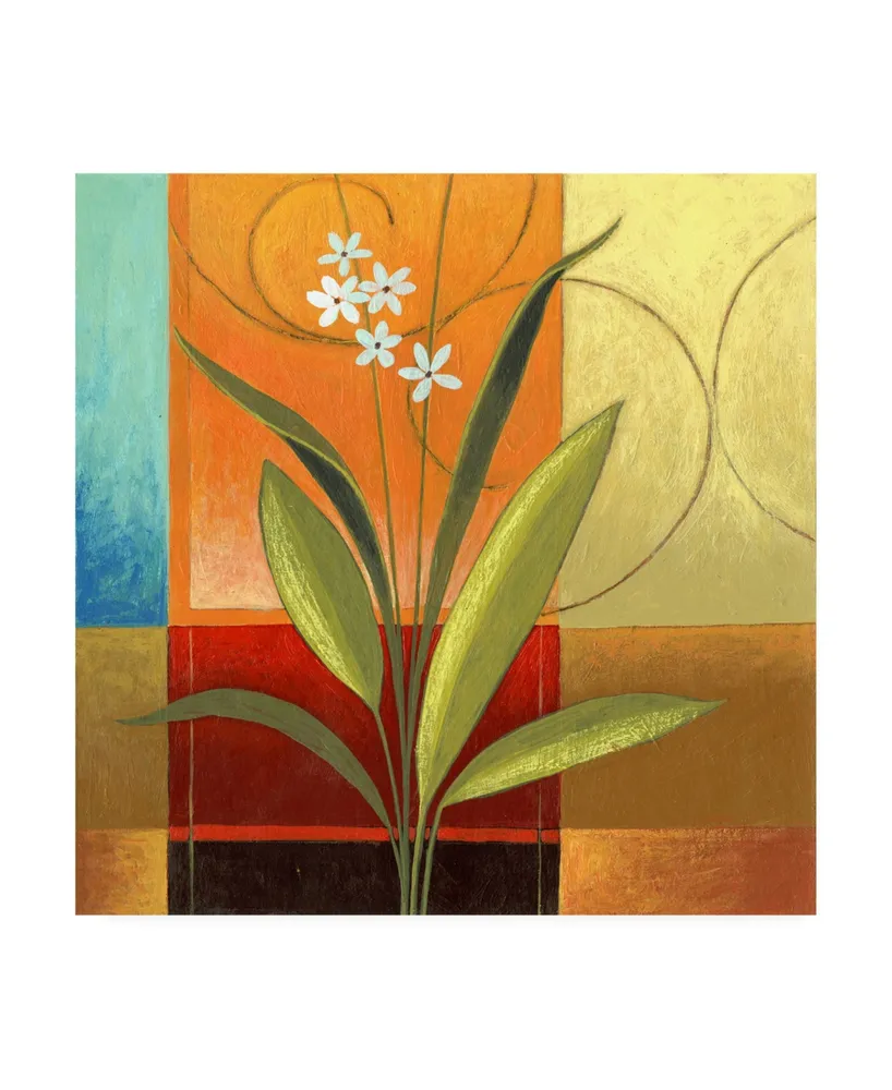 Pablo Esteban Wide Palm on Patches Canvas Art - 36.5" x 48"