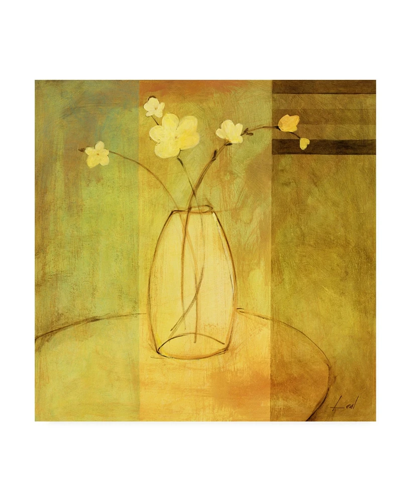 Pablo Esteban Flowers in Glass Vase 1 Canvas Art - 36.5" x 48"