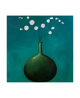 Pablo Esteban Green Vase Over Canvas Art