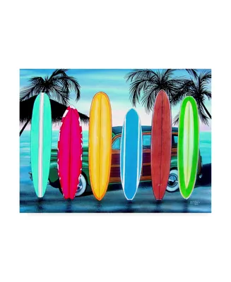 Patrick Sullivan Woody & Surfboards Canvas Art