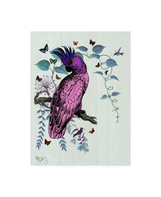 Fab Funky Pink Parrot Canvas Art