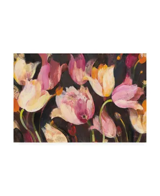 Albena Hristova Popping Tulips Floral Canvas Art