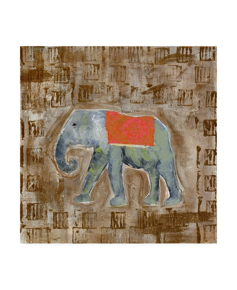 Tara Daavettila Global Elephant I Canvas Art - 15.5" x 21"