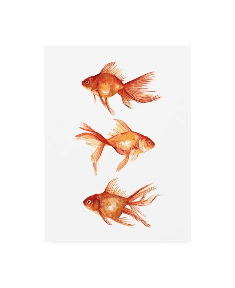 Emma Scarvey Ornamental Goldfish Iii Canvas Art - 19.5" x 26"