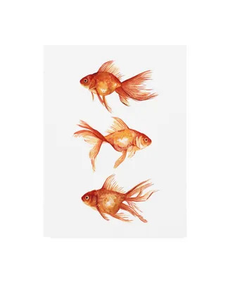 Emma Scarvey Ornamental Goldfish Iii Canvas Art - 19.5" x 26"