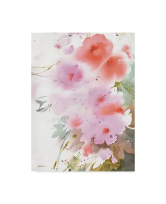 Sheila Golden Cascade in Pinks Canvas Art - 15" x 20"